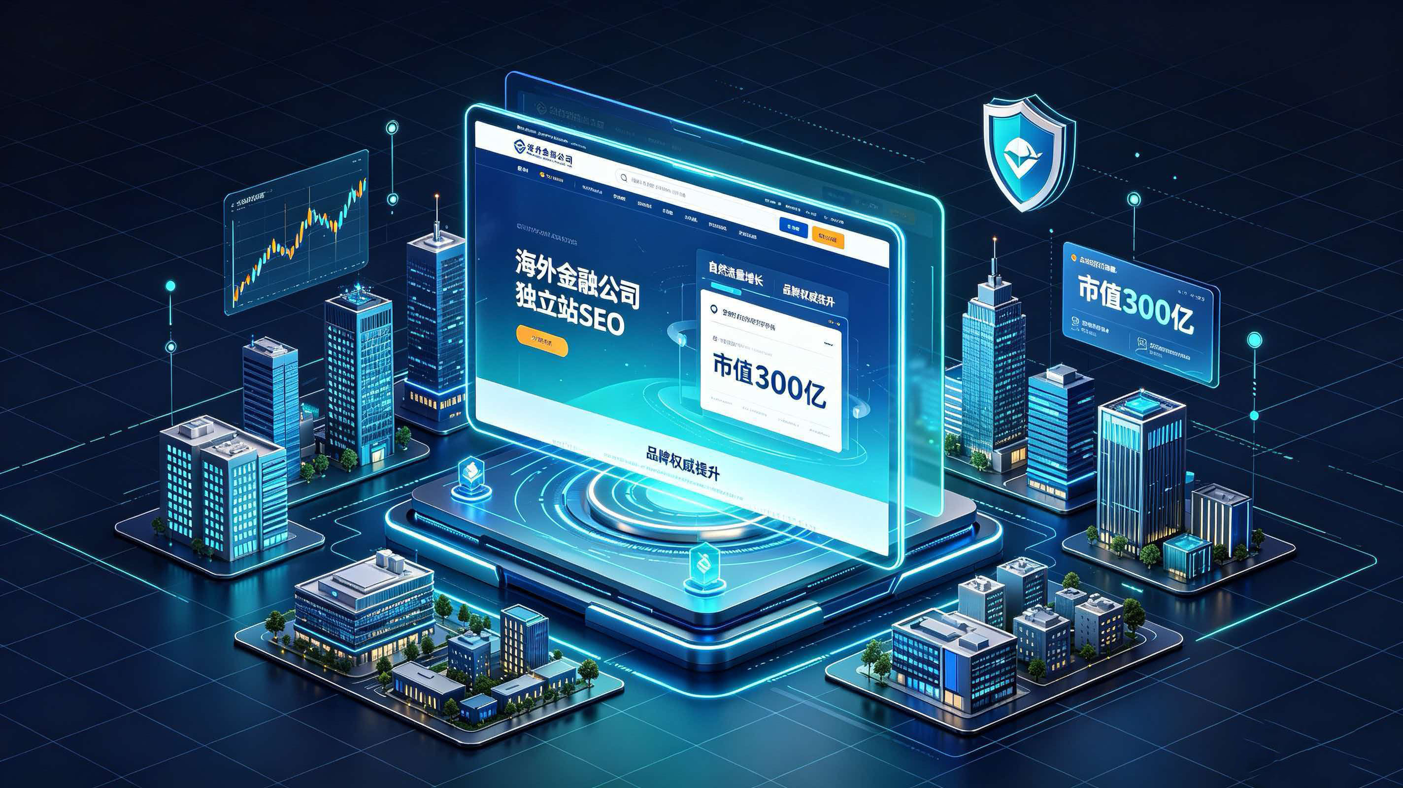 海外金融公司独立站SEO优化市值增长案例